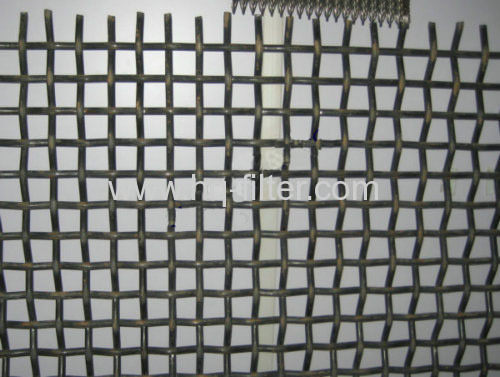 Galvanized Crimped Mesh Fence