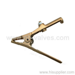 Brass jaw welding earth clamp