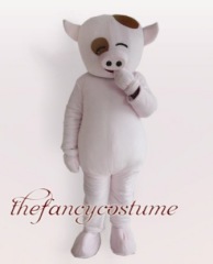 White Pig Mascot Costume ，Christmas Party Dress