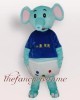 Blue Elephant Mascot Costume ，Christmas Party Dress