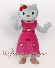 KT Cat Mascot Costume ，Christmas Party Dress