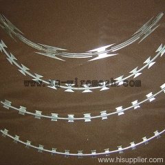 cross razor wire