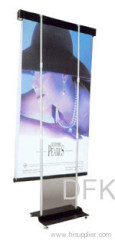 Electric roll banner stand