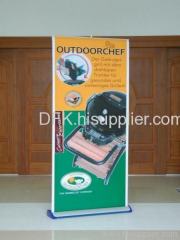 Electric roll banner stand