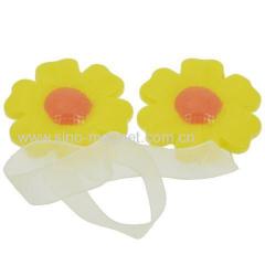 yellow flower magnetic curtain holders