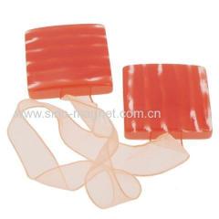 red tile magnetic curtain tieback