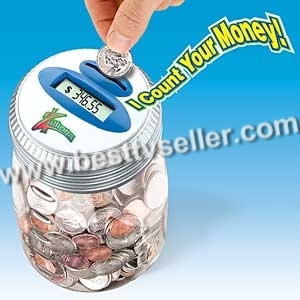 Digital Coin Counting Money Jar