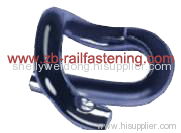 Elastic clip for railway