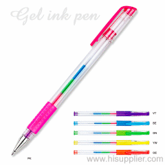 color rubber Gel Ink Pen