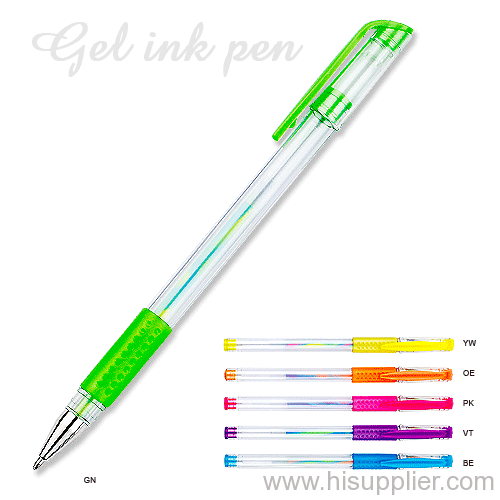 chrome tip plastic barrel Gel Ink Pen