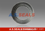 Spiral wound gasket without inner