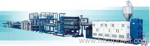 Aluminum composite panel extrusion line