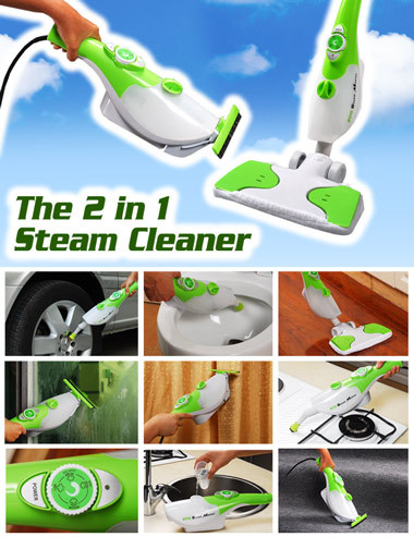 The 2 in 1 Steam Cleaner