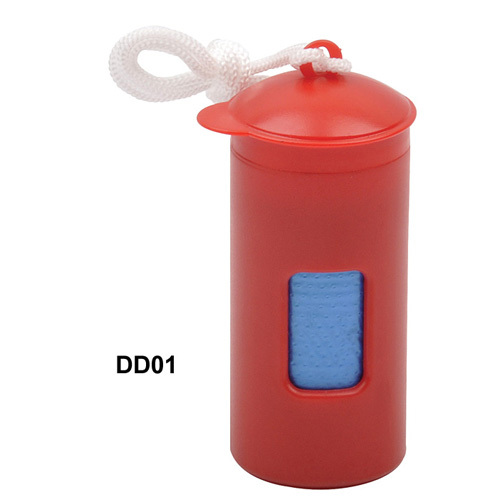 dirt bag dispenser with cord