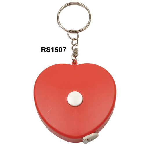 heart shape measure tape with keyring