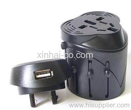 USB world travel adapter