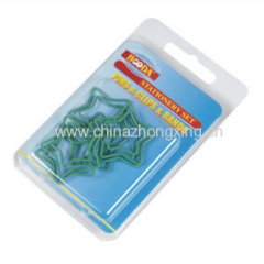 star shape paper clips