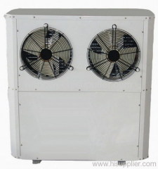 Side blow commercial heat pump