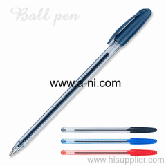 smooth colored plastic stick ballpoint pen