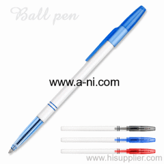 fashion style colored plastic stick ballpoint pen