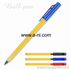 promotion colored plastic stick ballpoint pen