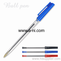 colored cap BIC plastic stick ballpoint pen