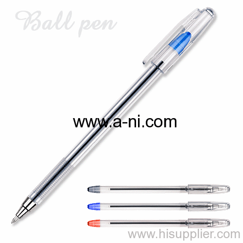 non grip plastic stick ballpoint pen