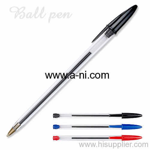 colored plastic cheap stick ballpoint pen