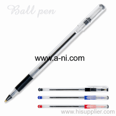 solid colored grip Stick ballpoint pen