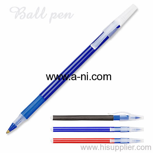 frosted cap Stick ballpoint pen