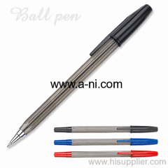 translucent colored plastic stick ballpoint pen