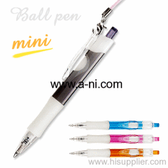 Mini ball pen with grip