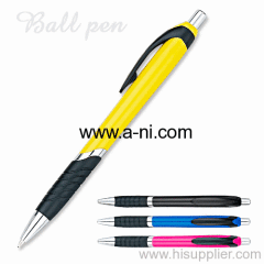 black ruber grip Retractable Ballpoint Pen