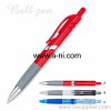 rubber grip colored retractable ballpoint pen