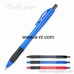 colored plastic knock ballpoint pen