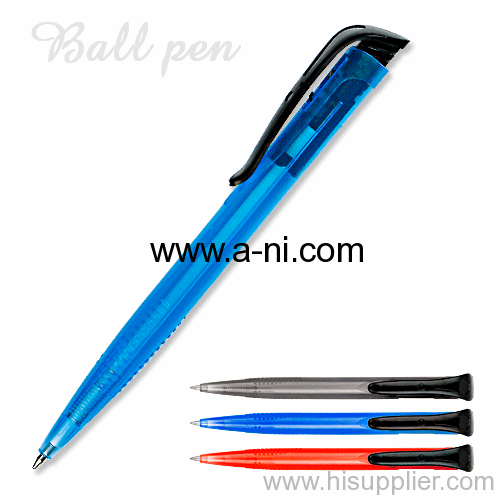 plastic knock ball pen