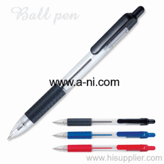 solid rubber grip click ballpoint pen