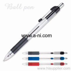 colored rubber grip click ballpoint pen