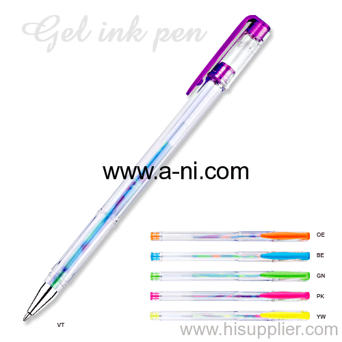 swirl pastel color gel pen