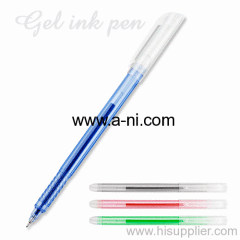 transparent colored barrel Gel Ink Pens