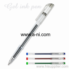 transparent colored clip Gel Ink Pen