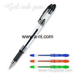 colored rubber grip Gel Ink Pen