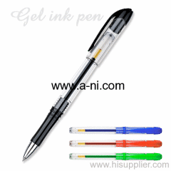 translucent colored barrel Gel Ink Pen