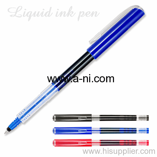 plastic roller tip liquid ink pen