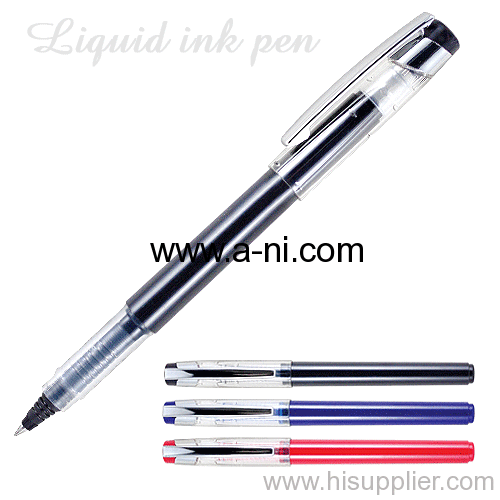 roller tip plastic liquid ink pen