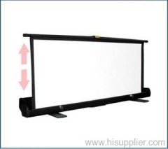 Portable floor projector screen