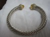 designer jewelry 925 silver jewelry 7mm Citrine Silver Candy Cable Bracelet