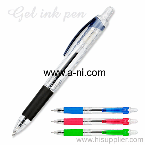 retractable plastic Gel Ink Pen