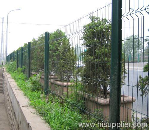 three bendings welded wire mesh fences