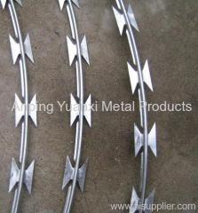 Hot dipped galvanized razor wires